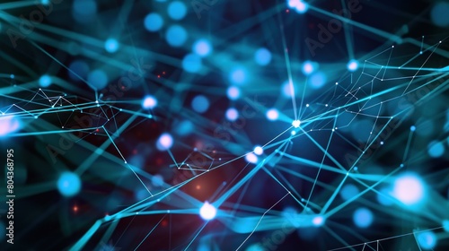 digital data network connection and high-speed internet digital data transfer. 3d rendering