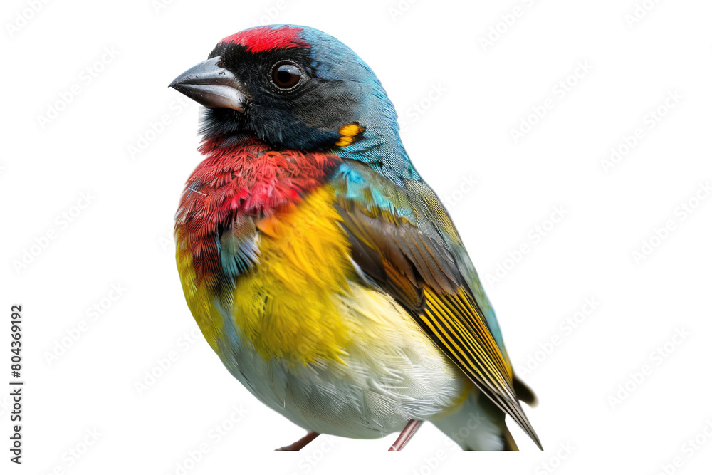 Fototapeta premium Playful bird isolated on transparent background