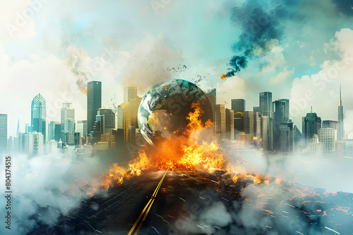 Global Warming, Natural Disaster and Pollution on Earth