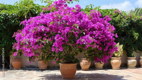 Bougainvillea Spectabilis Great Bougainvillea Purple Flowering Plant