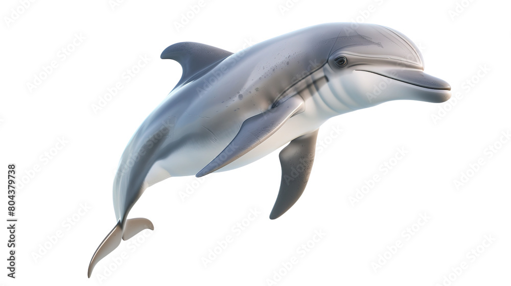 Isolated dolphin isolated on white background. Isolated dolphin isolated on white background.
