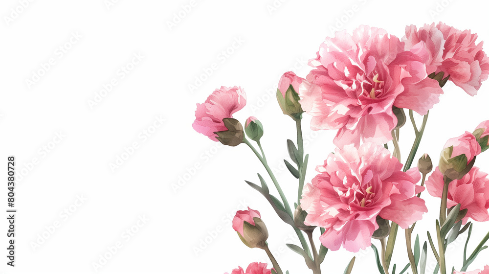 Pink Carnation Background