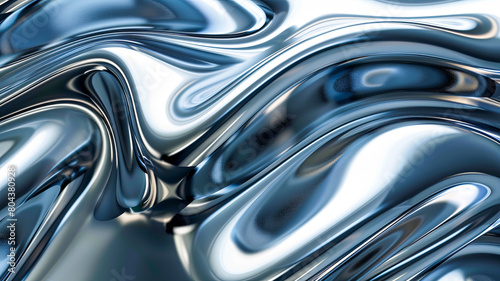 Eine Welle aus Chrom