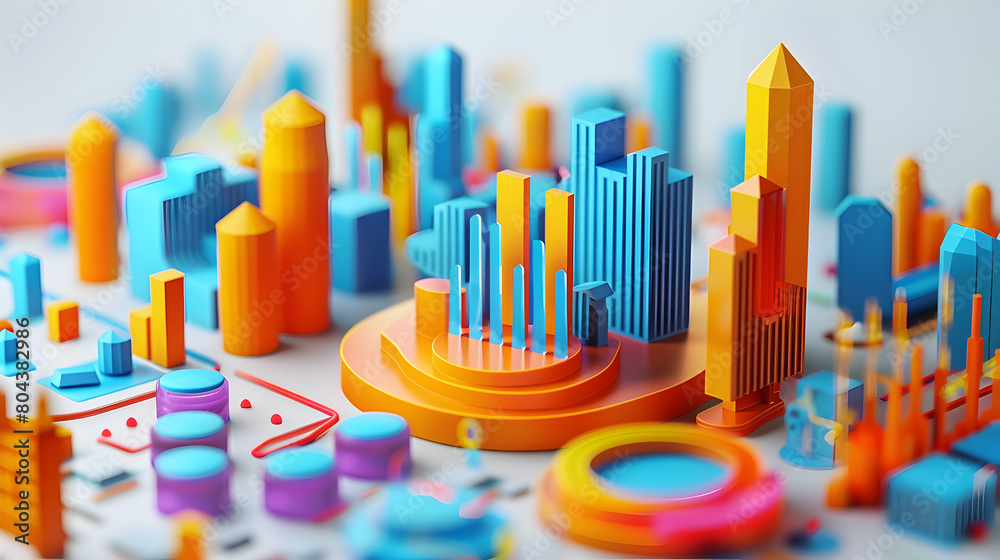 Data Driven Finance: Revolutionizing Financial Decision Making with 3D Cartoon Icons and Analytics Insights