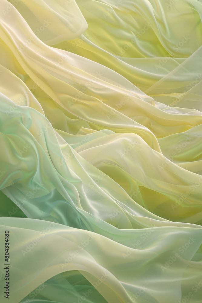 A gentle and peaceful interplay of pale yellow and soft green waves, flowing together in a tranquil manner that suggests the soothing presence of a sunlit meadow. A gentle and peaceful interplay of pale yellow and soft green waves, flowing together in a tranquil manner that suggests the soothing presence of a sunlit meadow.