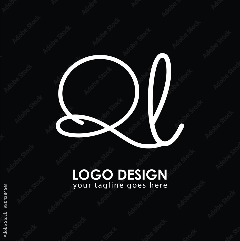 QL QL Logo Design, Creative Minimal Letter QL QL Monogram QL QL Logo Design, Creative Minimal Letter QL QL Monogram