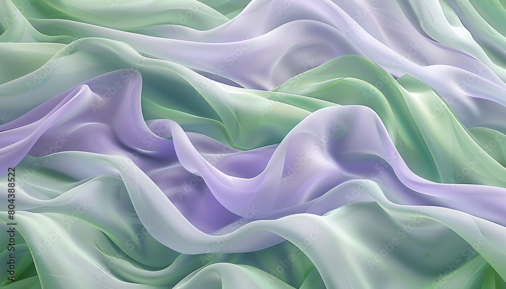 A peaceful and mystical fusion of soft lavender and rich green waves, intertwining in a tranquil dance that evokes the serenity of a hidden garden. A peaceful and mystical fusion of soft lavender and rich green waves, intertwining in a tranquil dance that evokes the serenity of a hidden garden.