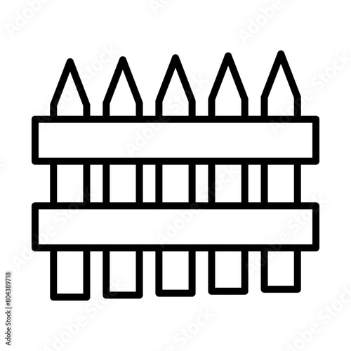 Fence line icon