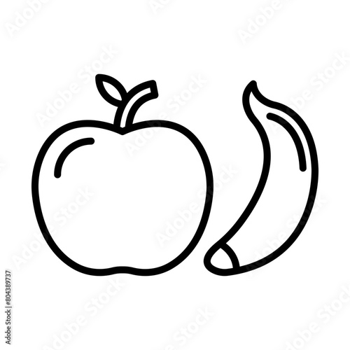 Fruits line icon