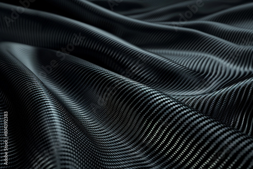 A sleek background with a carbon mesh pattern in black and gray  designed to look like high-tech fabric.