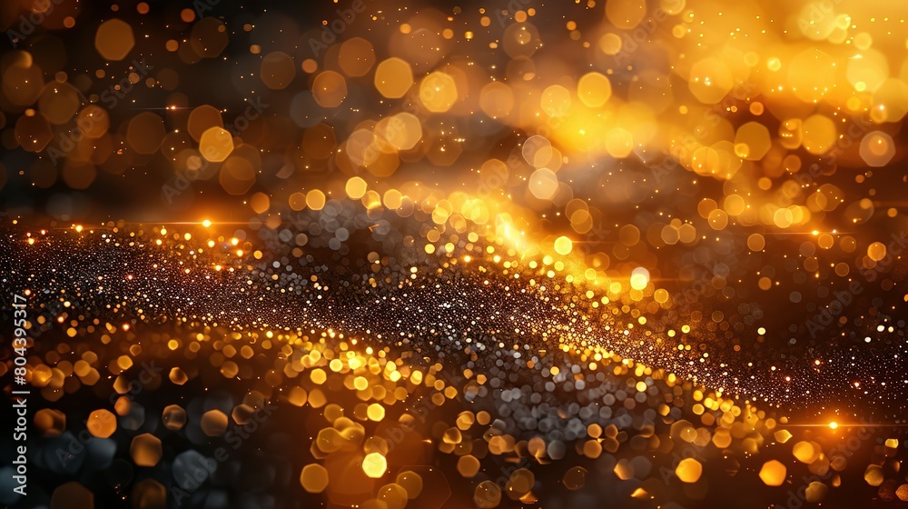 Champagne Charm: Glowing Golden Background Champagne Charm: Glowing Golden Background
