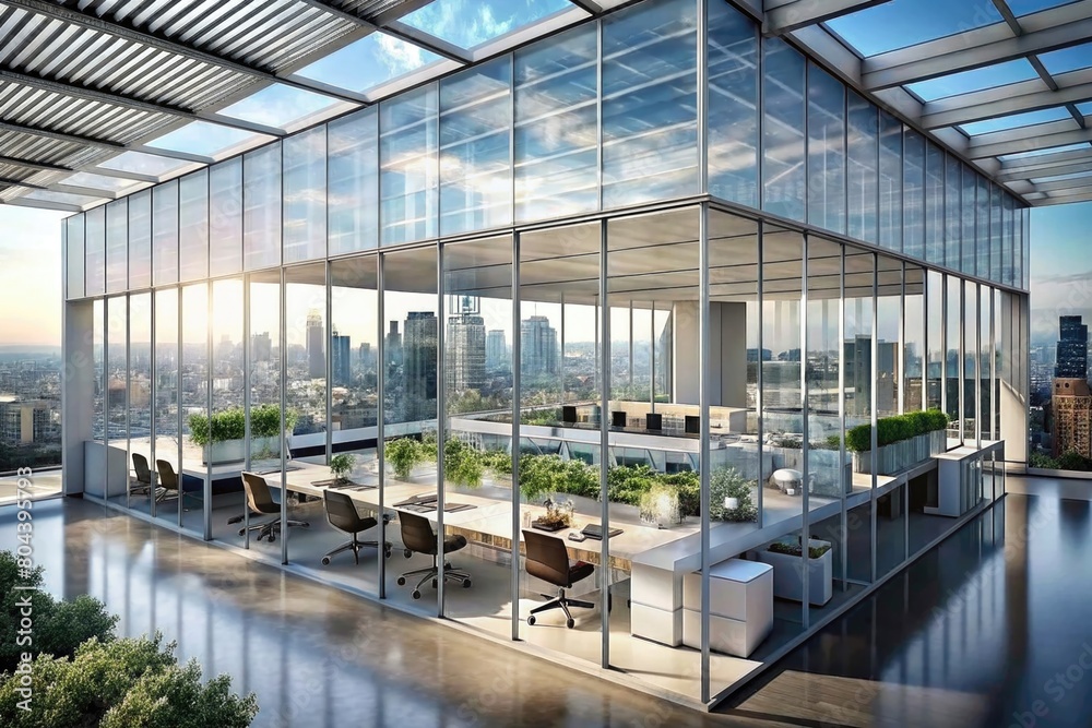 Modern office building Modern office building