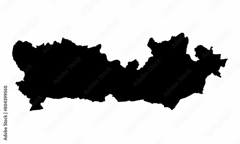 Obraz premium Berkshire county silhouette map