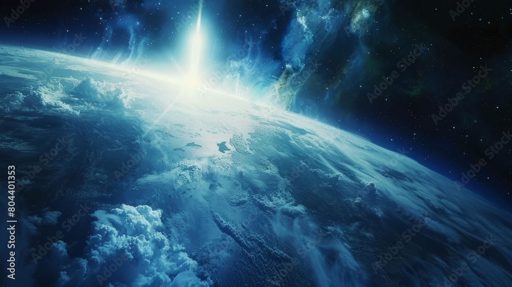 Fototapeta premium In the vast expanse of digital space, where light emits and universes of creativity abound, there exists a realm of graphical images. These creations, born from the luminescence of imagination.