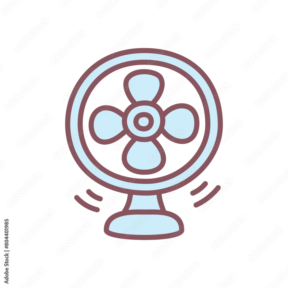Cute blower icon. Hand drawn illustration of an electric fan isolated on a white background. Vector 10 EPS. Cute blower icon. Hand drawn illustration of an electric fan isolated on a white background. Vector 10 EPS.