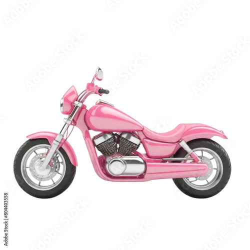 3d yellow motorcycle on Isolated transparent background png. generated with AI
