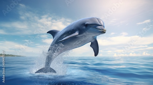 Dolphin Jumping Out Of Water