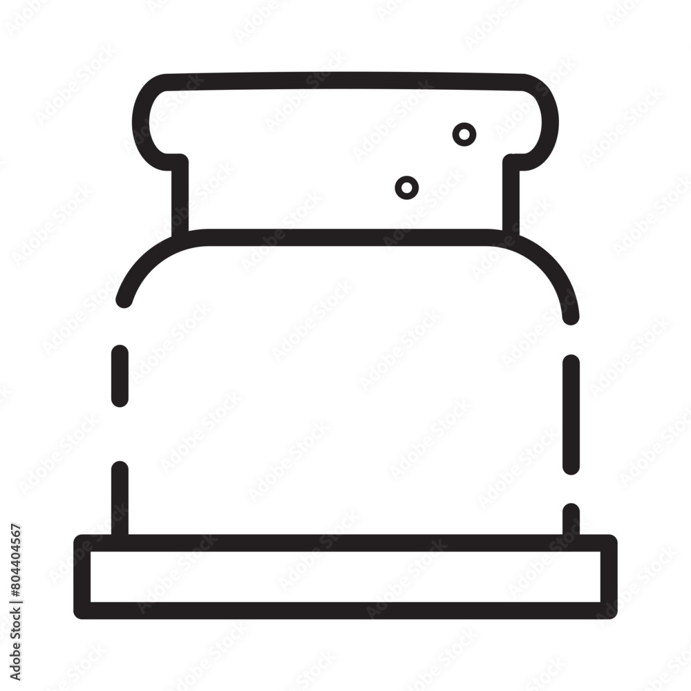 Bread Toaster Tool Line Icon Bread Toaster Tool Line Icon