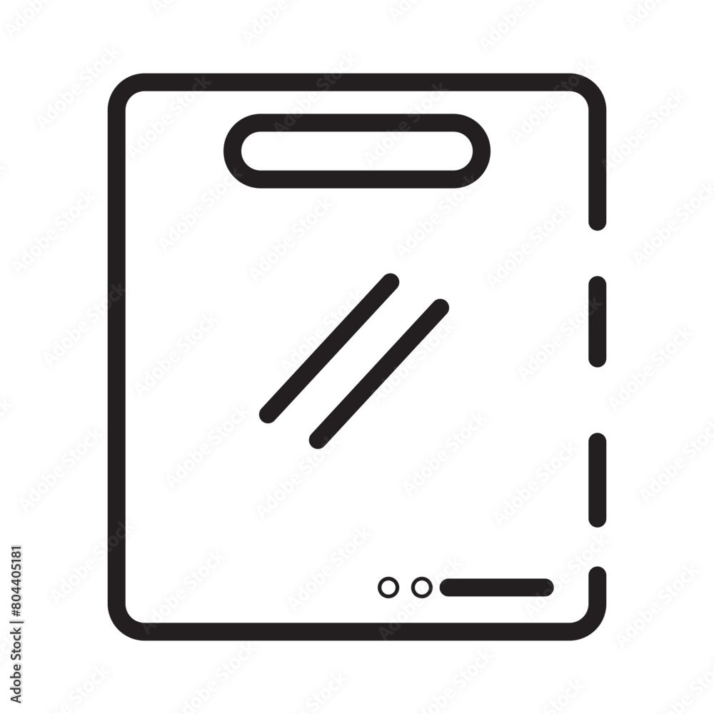 Block Kitchen Tool Line Icon Block Kitchen Tool Line Icon