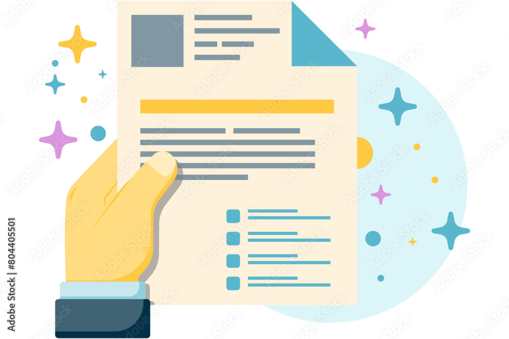 hand holding document paper hand holding document paper