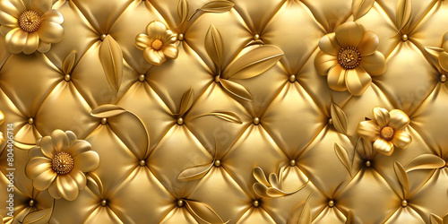 Golden Wallpaper Background of Luxury, Luxurious Golden Wallpaper Background, Golden Luxe: A Background Featuring Opulent Golden Wallpaper - Ai Generated