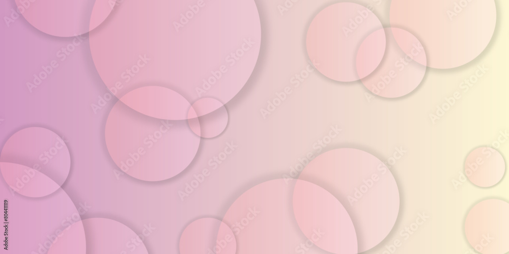 Abstract pink gradient background Transparent circles. Pink and pastel soft color bokeh romantic abstract background. Graphic design element modern style concept for background, banner vector. Abstract pink gradient background Transparent circles. Pink and pastel soft color bokeh romantic abstract background. Graphic design element modern style concept for background, banner vector.
