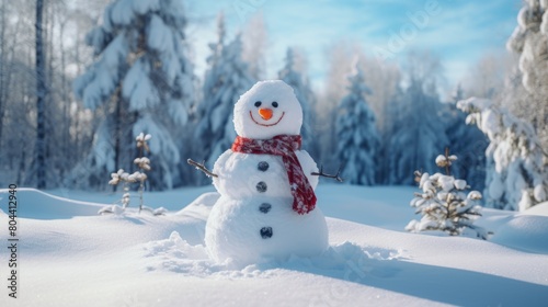 Snowman on the snow © MOUISITON