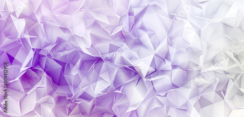 abstract polygonal design of violet and pearl white, ideal for an elegant abstract background