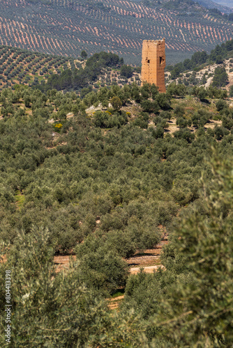 towers of Santa Catalina, fortified tower from the Muslim period, Orcera, Jaén province, Andalusia, Spain
