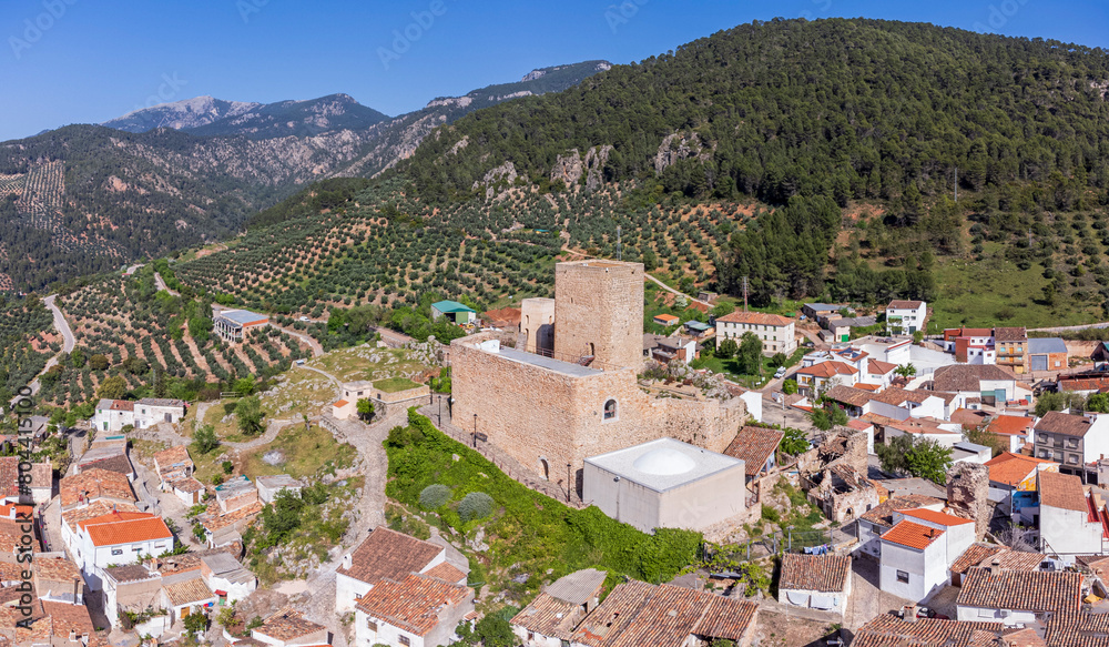 Castle of Hornos de Segura, 12th to 14th centuries, Hornos village, Natural Park of the Sierras de Cazorla, Segura and Las Villas, Jaén province, Andalusia, Spain