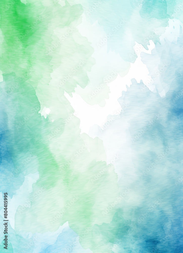 Abstract background with green and blue blurry spots