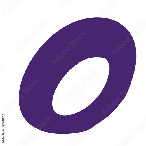 illustration of a letter O
