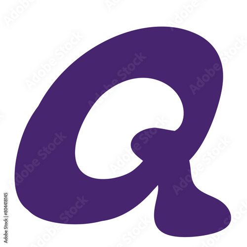 illustration of a letter Q