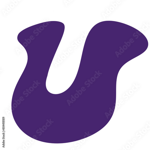 illustration of a letter U
