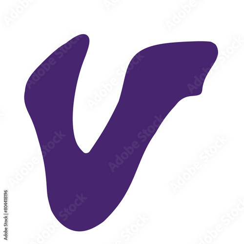illustration of a letter V