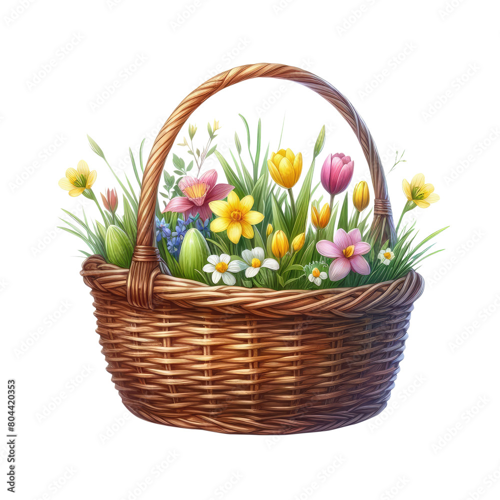 Spring Flowers Sublimation Clipart