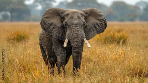 Elephant spotted on safari in the Maasai Mara wildlife reserve  Kenya  Africa  Maasai Mara  Kenya