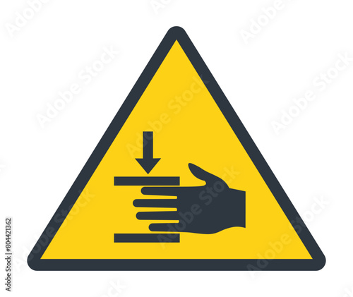 Danger of crush injuries symbol
