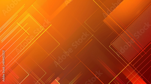 orange abstract square banner Mordan background. 