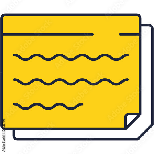 Online book line icon vector digital library