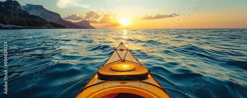 kayak in the sea