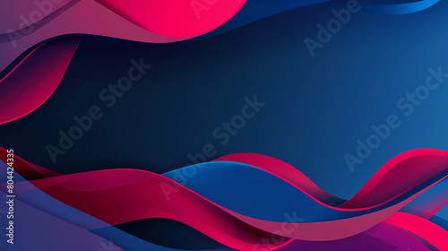 abstract dark blue background red 3d wave Energy Flow Background.