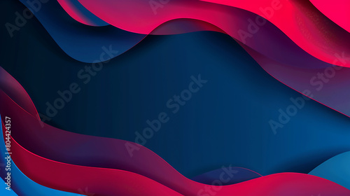 abstract dark blue background red 3d wave Energy Flow Background.