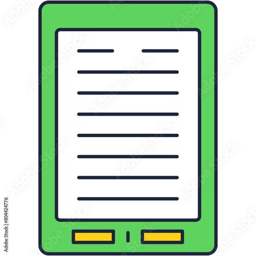 E-book application web icon vector digital library