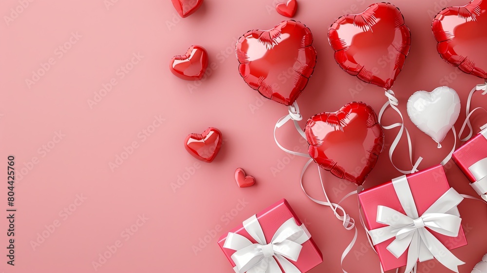 Red Hearts and Gifts Celebrating Love Red Hearts and Gifts Celebrating Love