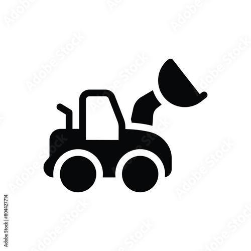 Excavator vector icon