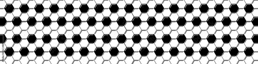 Football background. Black and white hexagons background. Vector illustration. Football background. Black and white hexagons background. Vector illustration.
