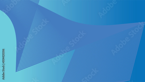 abstract blue background with waves Abstract banner design with blue geometric background.