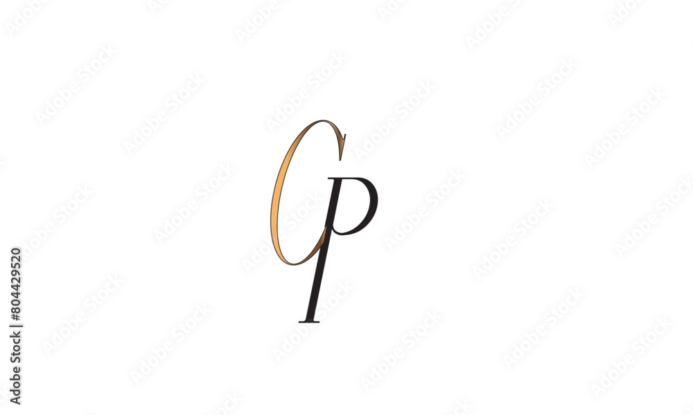CP, PC, C, P Abstract Letters Logo Monogram CP, PC, C, P Abstract Letters Logo Monogram