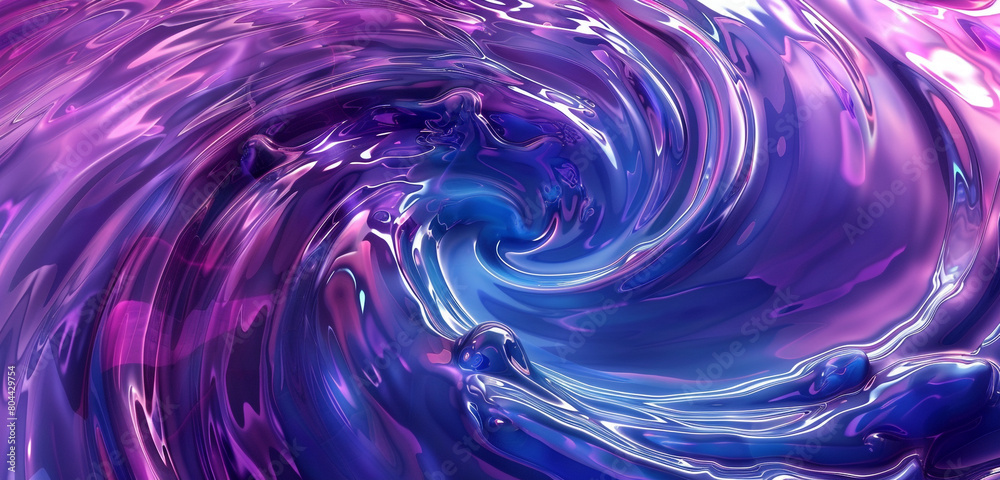 dynamic circular swirls of azure and violet, ideal for an elegant abstract background